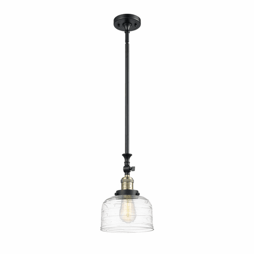 Innovations Bell LED Large Mini Pendant - Black Antique Brass - 206-BAB-G713-LED