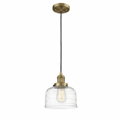 Innovations Bell LED Large Mini Pendant - Brushed Brass - 201C-BB-G713-LED
