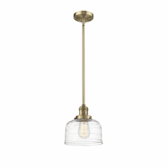 Innovations Bell LED Large Mini Pendant - Brushed Brass - 201S-BB-G713-LED