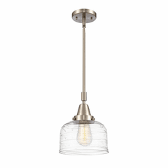 Innovations Bell LED Large Mini Pendant - Brushed Nickel - 447-1S-SN-G713-LED