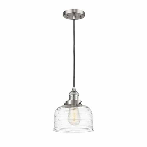 Innovations Bell LED Large Mini Pendant - Brushed Satin Nickel - 201C-SN-G713-LED