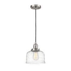 Innovations Bell LED Large Mini Pendant - Brushed Satin Nickel - 201C-SN-G713-LED Innovations Bell LED Large Mini Pendant - Brushed Satin Nickel - 201C-SN-G713-LED