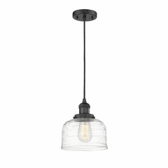 Innovations Bell LED Large Mini Pendant - Matte Black - 201C-BK-G713-LED