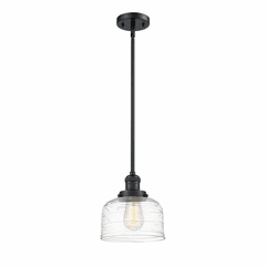 Innovations Bell LED Large Mini Pendant - Matte Black - 201S-BK-G713-LED