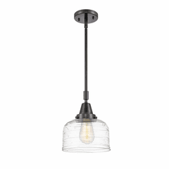 Innovations Bell LED Large Mini Pendant - Matte Black - 447-1S-BK-G713-LED