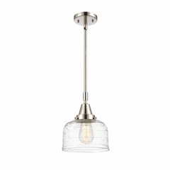 Innovations Bell LED Large Mini Pendant - Polished Nickel - 447-1S-PN-G713-LED