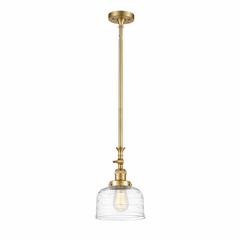 Innovations Bell LED Large Mini Pendant - Satin Gold - 206-SG-G713-LED