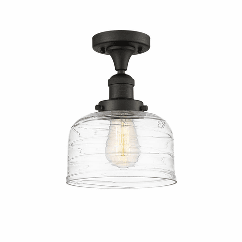 Innovations Bell LED Large Semi-Flush Mount - Oil Rbd Bronze - 517-1CH-OB-G713-LED