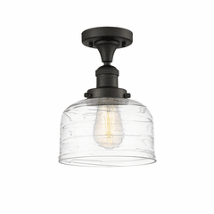 Innovations Bell LED Large Semi-Flush Mount - Oil Rbd Bronze - 517-1CH-OB-G713-LED