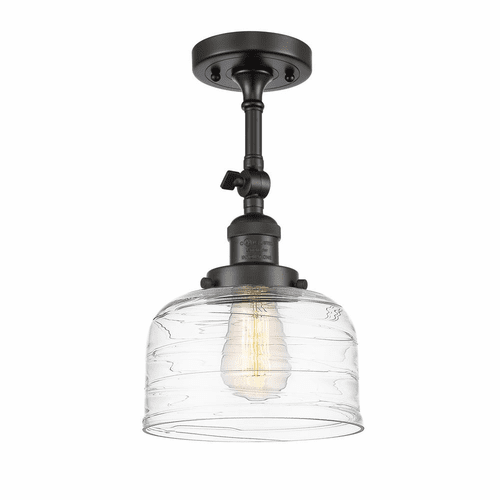Innovations Bell LED Large Semi-Flush Mount - Oil Rubbed Bronze - 201F-OB-G713-LED