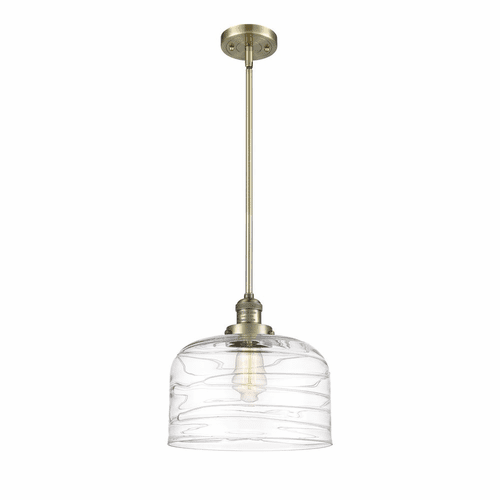 Innovations Bell LED Mini Pendant - Antique Brass - 201S-AB-G713-L-LED