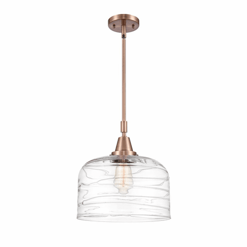 Innovations Bell LED Mini Pendant - Antique Copper - 447-1S-AC-G713-L-LED