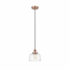 Innovations Bell LED Mini Pendant - Antique Copper - 616-1PH-AC-G713-LED