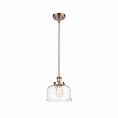 Innovations Bell LED Mini Pendant - Antique Copper - 916-1S-AC-G713-LED