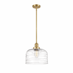 Innovations Bell LED Mini Pendant - Satin Gold - 201S-SG-G713-L-LED
