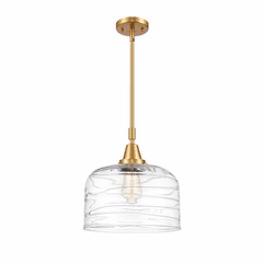 Innovations Bell LED Mini Pendant - Satin Gold - 447-1S-SG-G713-L-LED