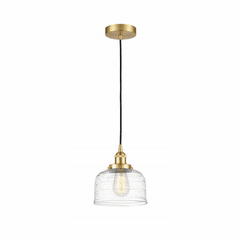 Innovations Bell LED Mini Pendant - Satin Gold - 616-1PH-SG-G713-LED