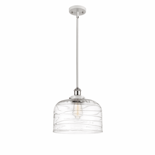 Innovations Bell LED Mini Pendant - White and Chrome - 916-1S-WPC-G713-L-LED
