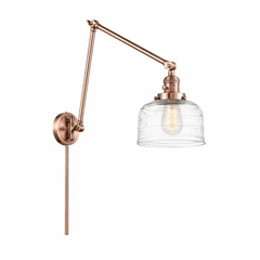 Innovations Bell LED Swing Arm With Switch - Antique Copper - 238-AC-G713-LED