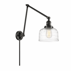 Innovations Bell LED Swing Arm With Switch - Matte Black - 238-BK-G713-LED