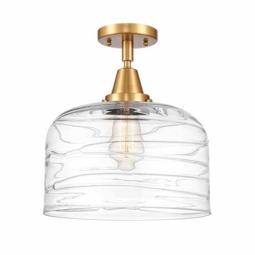 Innovations Bell LED XL Flush Mount - Satin Gold - 447-1C-SG-G713-L-LED