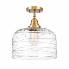 Innovations Bell LED XL Flush Mount - Satin Gold - 447-1C-SG-G713-L-LED