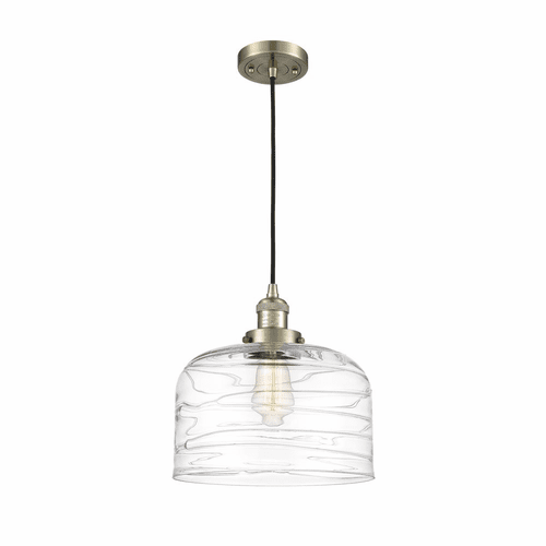 Innovations Bell LED XL Mini Pendant - Antique Brass - 201C-AB-G713-L-LED