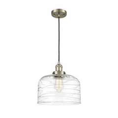 Innovations Bell LED XL Mini Pendant - Antique Brass - 201C-AB-G713-L-LED