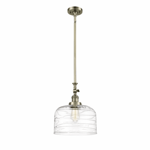 Innovations Bell LED XL Mini Pendant - Antique Brass - 206-AB-G713-L-LED