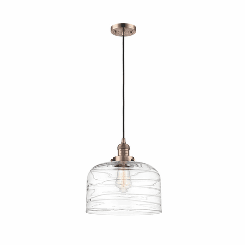 Innovations Bell LED XL Mini Pendant - Antique Copper - 201C-AC-G713-L-LED