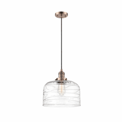 Innovations Bell LED XL Mini Pendant - Antique Copper - 201C-AC-G713-L-LED