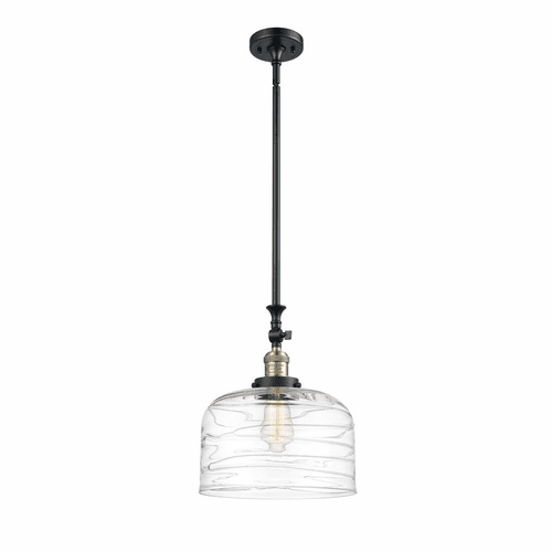 Innovations Bell LED XL Mini Pendant - Black Antique Brass - 206-BAB-G713-L-LED