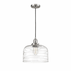 Innovations Bell LED XL Mini Pendant - Brushed Satin Nickel - 201C-SN-G713-L-LED