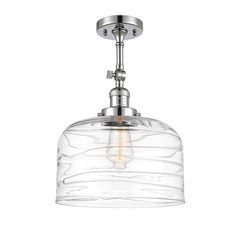 Innovations Bell LED XL Semi-Flush Mount - Polished Chrome - 201F-PC-G713-L-LED