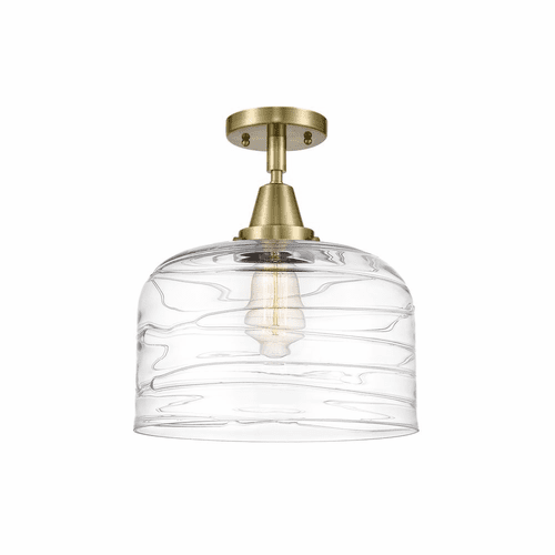Innovations Bell X-Large 1-LT XL Flush Mount - Antique Brass - 447-1C-AB-G713-L