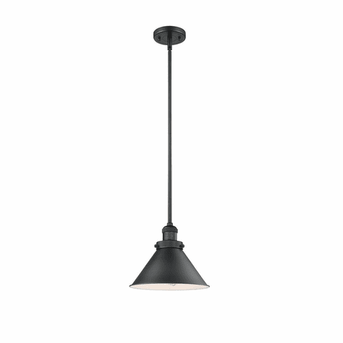 Innovations Briarcliff 1 Light Mini Pendant - Matte Black - 201S-BK-M10-BK
