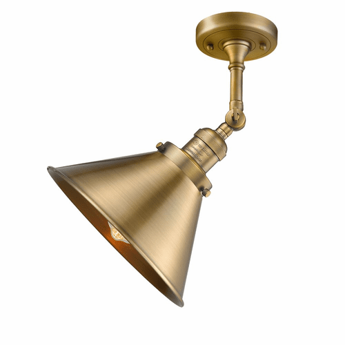 Innovations Briarcliff 1-LT Sconce - Brushed Brass - 203-BB-M10-BB