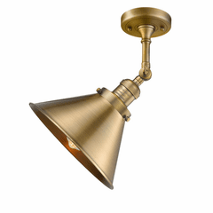 Innovations Briarcliff 1-LT Sconce - Brushed Brass - 203-BB-M10-BB