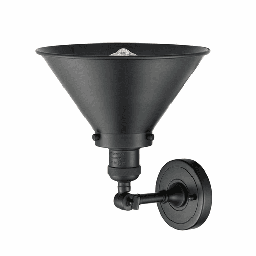 Innovations Briarcliff 1-LT Semi-Flush Mount - Matte Black - 201F-BK-M10-BK