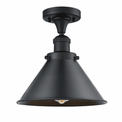 Innovations Briarcliff 1-LT Semi-Flush Mount - Matte Black - 517-1CH-BK-M10-BK