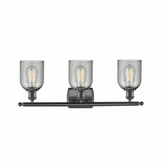 Innovations Caledonia 3-LT Bath Vanity - Matte Black - 516-3W-BK-G257