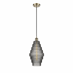 Innovations Cascade LED Mini Pendant - Antique Brass - 516-1P-AB-G673-8