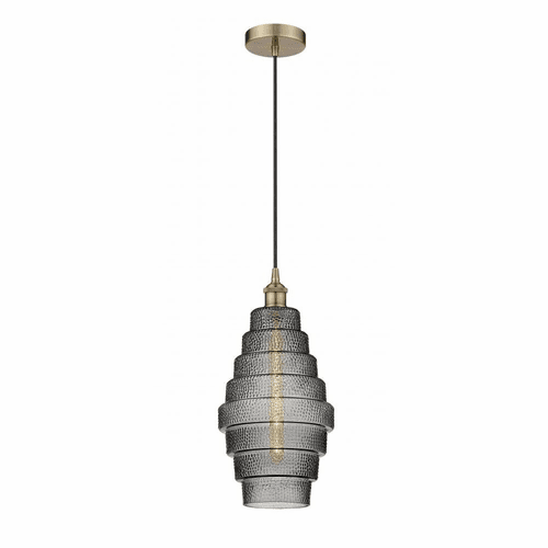 Innovations Cascade LED Mini Pendant - Antique Brass - 616-1P-AB-G673-8