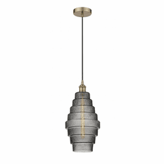 Innovations Cascade LED Mini Pendant - Antique Brass - 616-1P-AB-G673-8-LED