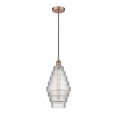 Innovations Cascade LED Mini Pendant - Antique Copper - 616-1P-AC-G672-8