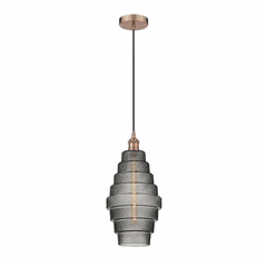 Innovations Cascade LED Mini Pendant - Antique Copper - 616-1P-AC-G673-8