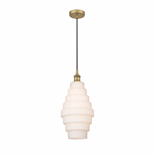 Innovations Cascade LED Mini Pendant - Brushed Brass - 616-1P-BB-G671-8