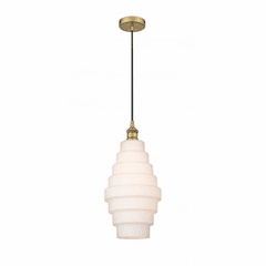 Innovations Cascade LED Mini Pendant - Brushed Brass - 616-1P-BB-G671-8-LED