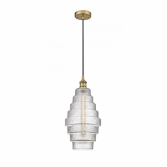 Innovations Cascade LED Mini Pendant - Brushed Brass - 616-1P-BB-G672-8
