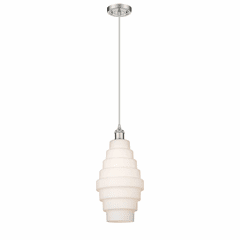 Innovations Cascade LED Mini Pendant - Brushed Satin Nickel - 516-1P-SN-G671-8-LED